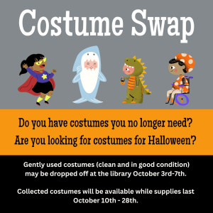 Costume Swap through October